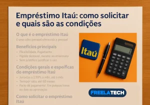 Empréstimo Itaú: como solicitar e quais são as condições - Freela Tech