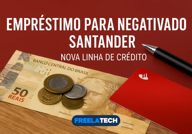 Empréstimo para negativado Santander: Nova linha de crédito - Freela Tech