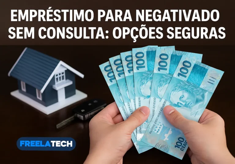 Empréstimo para negativado sem consulta: Opções seguras - Freela Tech