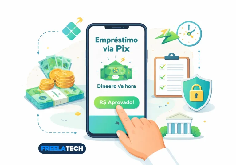 Empréstimo na hora via Pix: Aplicativos com liberação rápida - Freela Tech
