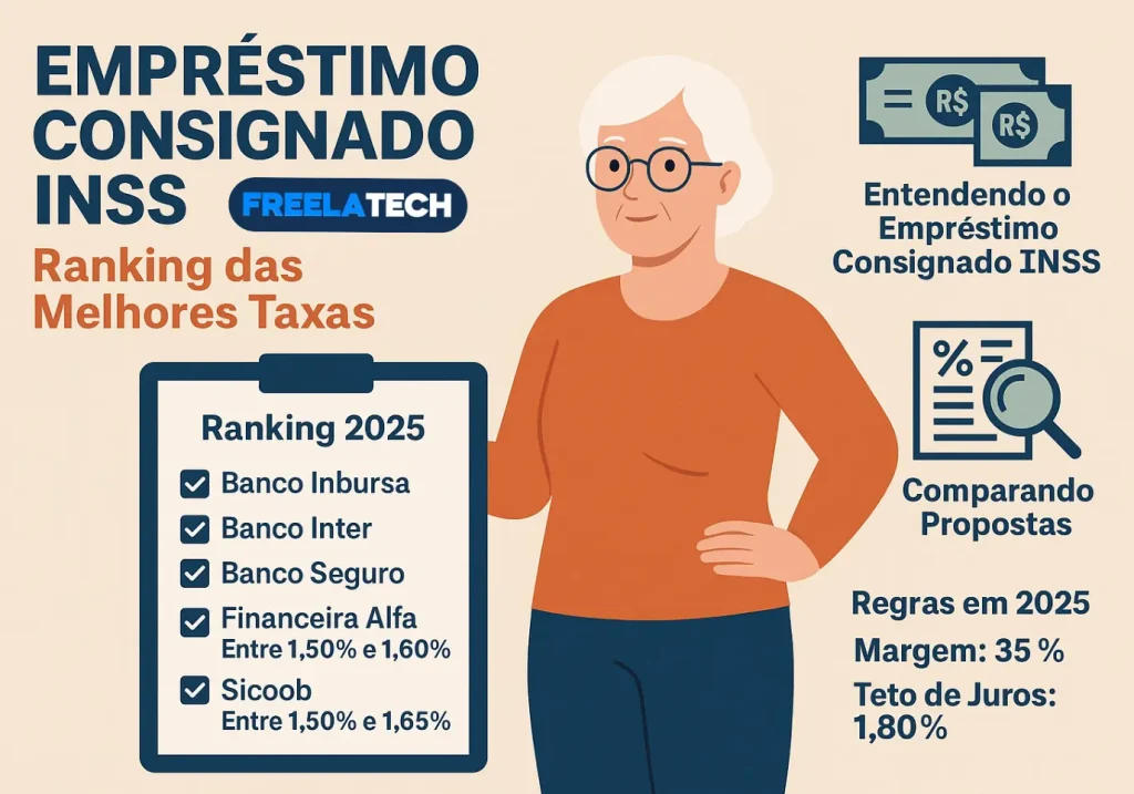 Empréstimo Consignado INSS: Ranking das Melhores Taxas - Freela Tech