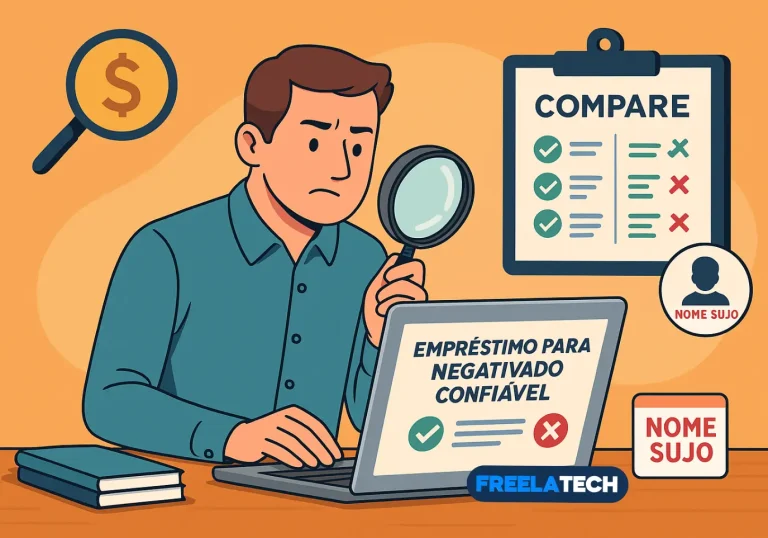 Empréstimo para Negativado Confiável: Evite Golpes e Compare - Freela Tech