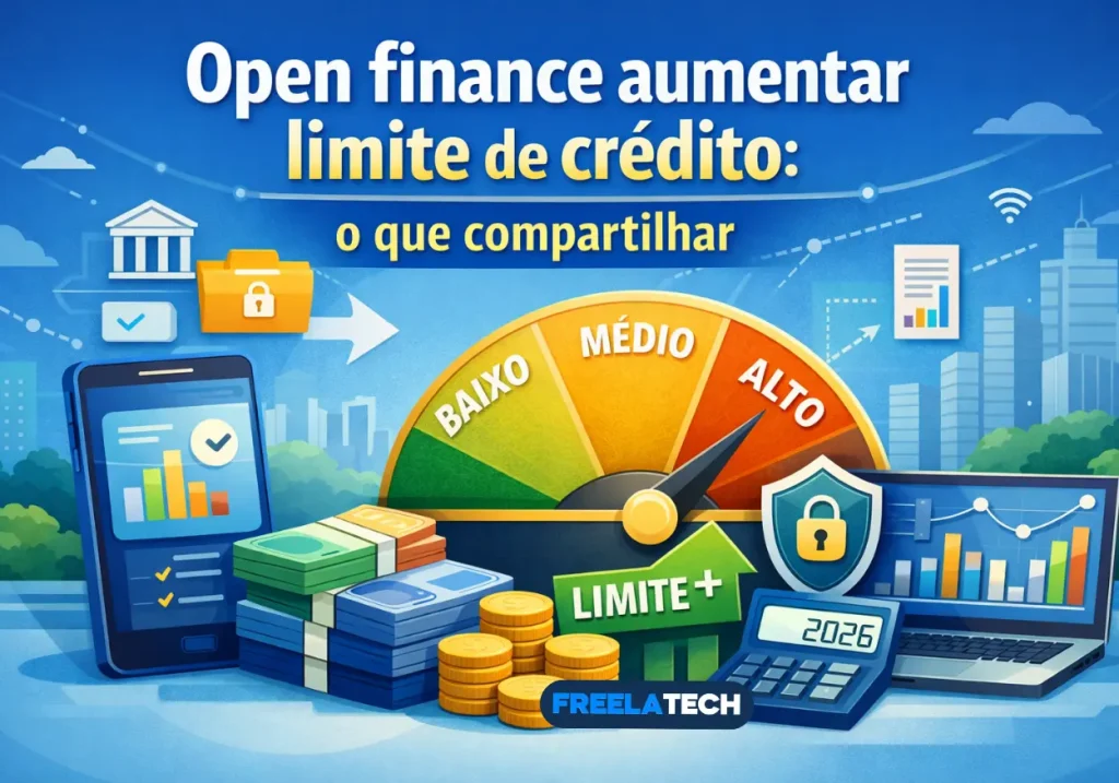 Open finance aumentar limite de crédito: o que compartilhar - Freela Tech