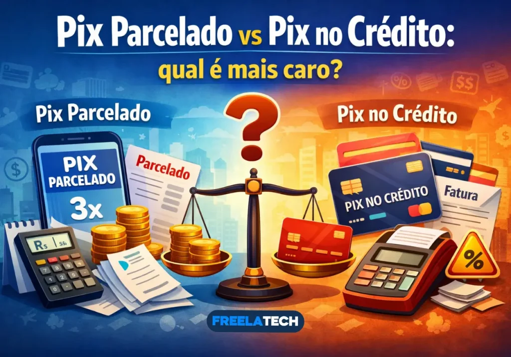 Pix Parcelado vs Pix no Crédito: qual é mais caro? - Freela Tech